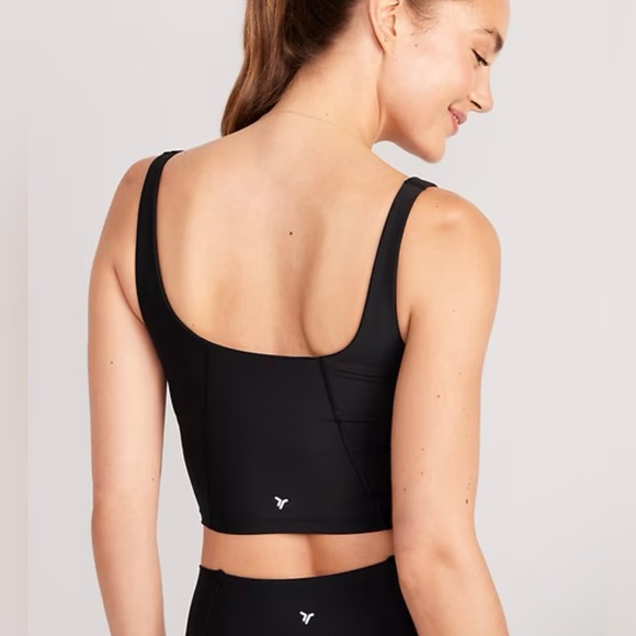 Brand New Old Navy Light Support PowerSoft Longline Sports Bra - size S - Picture 2 of 7